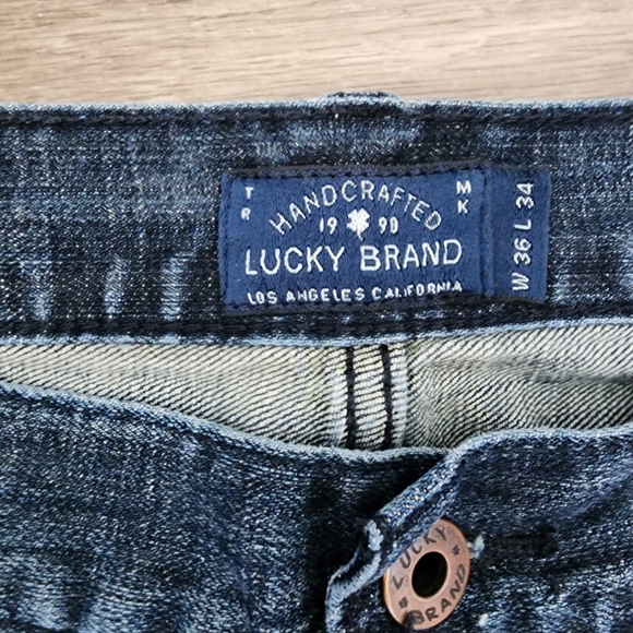 Lucky Brand Men's Blue 221 Original Straight Cotton Jean Size 36W 34L - Picture 5 of 9